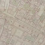 Particolari tratti dal Catasto Gregoriano (1835) della città di Bologna, messo a disposizione dall'Archivio di Stato di Roma con il progetto "Imago II". Strada Maggiore dalla torre degli Oselletti a via Borchetta