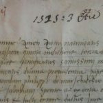 Prime righe del rogito del 2 ottobre 1525