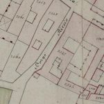 Borgo Ricco (da Barbaria a vicolo Stradellazzo) Particolare tratto dal Catasto Gregoriano (1835) della città di Bologna, messo a disposizione dall'Archivio di Stato di Roma con il progetto "Imago II".
