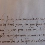 Prime righe del rogito del 24 aprile 1521. Rogito Agresti