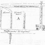 (Nord verso destra) Tratto di Strada Castiglione compreso tra via del Cestello e via de' Poeti (nota un tempo come Pozzo dell'Acqua Bona). Da notare soprattutto lo scomparso Borgo della Noce o del Croficisso che è il vicolo chiuso dai Domenicani e che costeggiava la sponda orientale dell'Aposa.