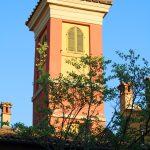 Campanile (ancora esistente) della ex chiesa di Santa Cristina di Pietralata