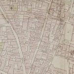 Borgo delle Casse (parte meridionale) Particolare tratto dal Catasto Gregoriano (1835) della città di Bologna, messo a disposizione dall'Archivio di Stato di Roma con il progetto "Imago II".