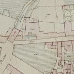 Via del Cestello (parte di ponente) Particolare tratto dal Catasto Gregoriano (1835) della città di Bologna, messo a disposizione dall'Archivio di Stato di Roma con il progetto "Imago II".