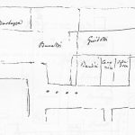 Immagine tratta dagli schizzi topografici disegnati da Giuseppe Guidicini a corredo delle note manoscritte delle "Cose Notabili ..." e pubblicati per la prima volta da Arnaldo Forni nel 2000.