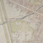 Canale di Reno (tratto Canale della Grada) Particolare tratto dal Catasto Gregoriano (1835) della città di Bologna, messo a disposizione dall'Archivio di Stato di Roma con il progetto "Imago II".