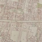Particolari tratti dal Catasto Gregoriano (1835) della città di Bologna, messo a disposizione dall'Archivio di Stato di Roma con il progetto "Imago II". Strada San VItale dalla Seliciata di Strada Maggiore alla Porta