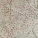 Particolari tratti dal Catasto Gregoriano (1835) della città di Bologna, messo a disposizione dall'Archivio di Stato di Roma con il progetto "Imago II". Strada Maggiore da via Borchetta a Porta Maggiore