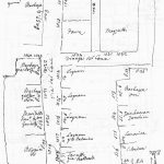 Zona di via del Cane Immagine tratta dagli schizzi topografici disegnati da Giuseppe Guidicini a corredo delle note manoscritte delle "Cose Notabili ..." e pubblicati per la prima volta da Arnaldo Forni nel 2000.