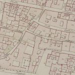 Particolare tratto dal Catasto Gregoriano (1835) della città di Bologna, messo a disposizione dall'Archivio di Stato di Roma con il progetto "Imago II".