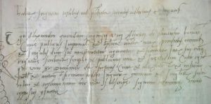 Firma del notaio Alessandro da Stiatico