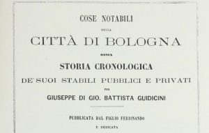 Copertina Cose notabili della città di Bologna