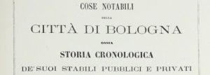 Copertina Cose notabili della città di Bologna