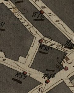 Progetto per l'illumnazione pubblica (secolo XIX): Col d'Occa.
