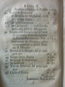 Tontina Mista: la pagine in cui si evidenzia Collo d'Occa.