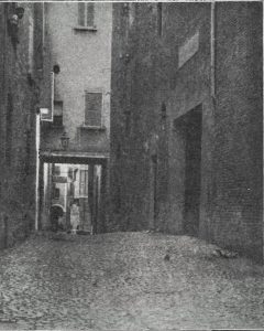 Immagine tratta dal libro di Angelo Finelli Bologna nel Mille - Identificazione della cerchia che le appartenne a quel tempo, edito a Bologna dagli Stabilimenti Tipografici Riuniti nel 1927.