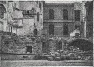 Immagine tratta dal libro di Angelo Finelli Bologna nel Mille - Identificazione della cerchia che le appartenne a quel tempo, edito a Bologna dagli Stabilimenti Tipografici Riuniti nel 1927.