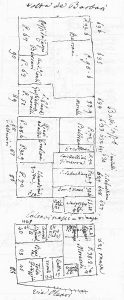 Immagine tratta dagli schizzi topografici disegnati da Giuseppe Guidicini a corredo delle note manoscritte delle "Cose Notabili ..." e pubblicati per la prima volta da Arnaldo Forni nel 2000.