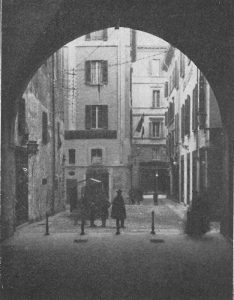 Immagine tratta dal libro di Angelo Finelli Bologna nel Mille - Identificazione della cerchia che le appartenne a quel tempo, edito a Bologna dagli Stabilimenti Tipografici Riuniti nel 1927.