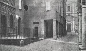 Immagine tratta dal libro di Angelo Finelli Bologna nel Mille - Identificazione della cerchia che le appartenne a quel tempo, edito a Bologna dagli Stabilimenti Tipografici Riuniti nel 1927.