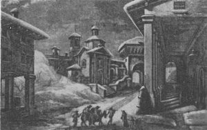 Immagine tratta dal libro di Angelo Finelli Bologna nel Mille - Identificazione della cerchia che le appartenne a quel tempo, edito a Bologna dagli Stabilimenti Tipografici Riuniti nel 1927.