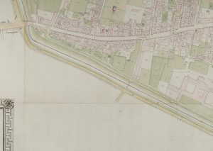 Particolari tratti dal Catasto Gregoriano (1835) della città di Bologna, messo a disposizione dall'Archivio di Stato di Roma con il progetto "Imago II".