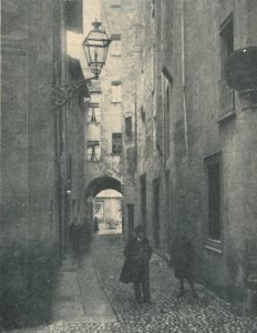 Immagine tratta dal libro di Angelo Finelli Bologna nel Mille - Identificazione della cerchia che le appartenne a quel tempo, edito a Bologna dagli Stabilimenti Tipografici Riuniti nel 1927.