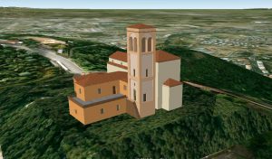 La chiesa ricostruita nel 1696