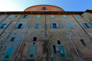 Lato settentrionale dell'attuale edificio.