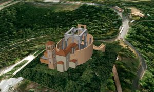 1737: vengono innalzate le ultime due coppie di colonne, ai lati della cappella della Beata Vergine. Vengono tagliati opportunamente i muri della chiesa vecchia per permettere questa operazione.