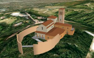 Inizio del cantiere (1723) del nuovo Santuario: vengono iniziati i muri della pianta ellittica della nuova chiesa