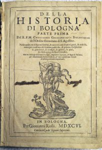 Frontespizio della Historia di Cherubino Ghirardacci
