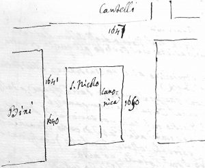 Immagine tratta dal manoscritto originale custodito presso l'Archivio Arcivescovile di Bologna