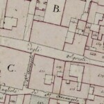 Particolare tratto dal Catasto Gregoriano (1835) della città di Bologna, messo a disposizione dall'Archivio di Stato di Roma con il progetto "Imago II".