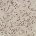 Via degli Albari Particolare tratto dal Catasto Gregoriano (1835) della città di Bologna, messo a disposizione dall'Archivio di Stato di Roma con il progetto "Imago II".