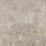 Particolari tratti dal Catasto Gregoriano (1835) della città di Bologna, messo a disposizione dall'Archivio di Stato di Roma con il progetto "Imago II". Strada San Mamolo dalla porta al Trebbo dei Carbonesi