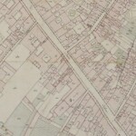 Particolari tratti dal Catasto Gregoriano (1835) della città di Bologna, messo a disposizione dall'Archivio di Stato di Roma con il progetto "Imago II". Strada Santo Stefano dal palazzo Ghiselli Vassalli al Borgo Locco