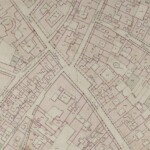 Particolari tratti dal Catasto Gregoriano (1835) della città di Bologna, messo a disposizione dall'Archivio di Stato di Roma con il progetto "Imago II". Strada Santo Stefano da Borgo Nuovo al palazzo Ghiselli Vassalli