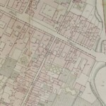 Particolari tratti dal Catasto Gregoriano (1835) della città di Bologna, messo a disposizione dall'Archivio di Stato di Roma con il progetto "Imago II". Strada Maggiore da via Borchetta a Porta Maggiore