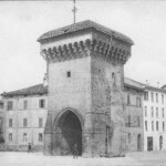 Porta Castiglione dopo l'abbattimento delle mura (circa 1910).