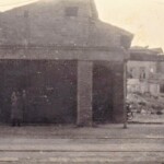 Via delle Lame: questo relitto di portico era sul lato occidentale e a nord del Canale di Reno.