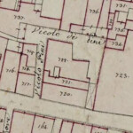 Vicolo dei Pini Particolare tratto dal Catasto Gregoriano (1835) della città di Bologna, messo a disposizione dall'Archivio di Stato di Roma con il progetto "Imago II".