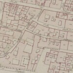 Particolare tratto dal Catasto Gregoriano (1835) della città di Bologna, messo a disposizione dall'Archivio di Stato di Roma con il progetto "Imago II".