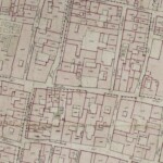 Particolare tratto dal Catasto Gregoriano (1835) della città di Bologna, messo a disposizione dall'Archivio di Stato di Roma con il progetto "Imago II".