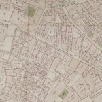 Particolare tratto dal Catasto Gregoriano (1835) della città di Bologna, messo a disposizione dall'Archivio di Stato di Roma con il progetto "Imago II".