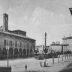 La Seliciata di San Francesco (Piazza Malpighi), dove aveva il capolinea il treno a vapore per Casalecchio.