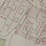 Borgo Ricco (da Barbaria a vicolo Stradellazzo) Particolare tratto dal Catasto Gregoriano (1835) della città di Bologna, messo a disposizione dall'Archivio di Stato di Roma con il progetto "Imago II".