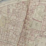 Borgo delle Casse (parte settentrionale) Particolare tratto dal Catasto Gregoriano (1835) della città di Bologna, messo a disposizione dall'Archivio di Stato di Roma con il progetto "Imago II".