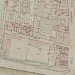 Il vicolo Chiuvare è a sinistra Particolare tratto dal Catasto Gregoriano (1835) della città di Bologna, messo a disposizione dall'Archivio di Stato di Roma con il progetto "Imago II".