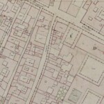 Cartoleria Nuova (parte meridionale) Particolare tratto dal Catasto Gregoriano (1835) della città di Bologna, messo a disposizione dall'Archivio di Stato di Roma con il progetto "Imago II".